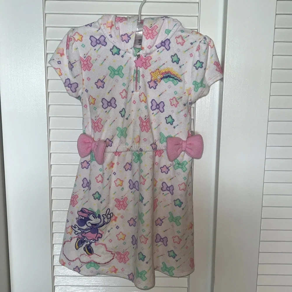 ✅ Minnie Mouse Pink Bow Cover-Up for Girls